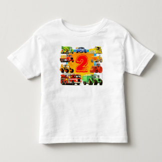 少年の誕生日建築トラック トドラーTシャツ