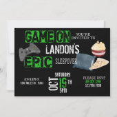 少年の誕生日招待 招待状 (正面)