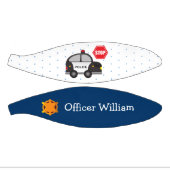 少年の警察官と車 ミニバスケットボール (パネル)