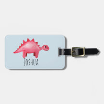 少年の赤い水彩恐竜と子どもの名前