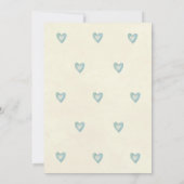 少年の赤ちゃんシャワー招待ウッドランドフォレストベア 招待状 (裏面)