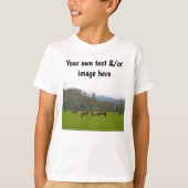 少年の農場または自分の言葉、自分のイメージ Tシャツ (正面)