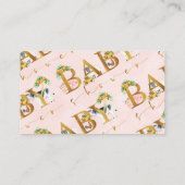 少年の農業動物の本は赤ちゃんシャワーの付属品を要求 エンクロージャーカード (裏面)