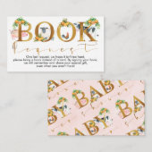 少年の農業動物の本は赤ちゃんシャワーの付属品を要求 エンクロージャーカード (正面/裏面)