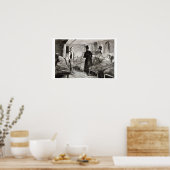 少年の逮捕プレート4 「酔っぱらい」から ポスター (キッチン)