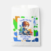 少年の遊ビデオゲームパーソナライズされた誕生日 フェイバーバッグ (正面)