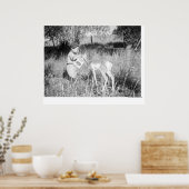 少年の食べ物を与えカモシカ ポスター (キッチン)