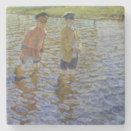 少年の魚釣りザリバー(ヴィンテージアングラーズ) ストーンコースター