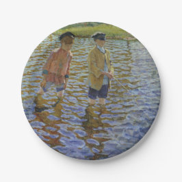 少年の魚釣りザリバー(ヴィンテージアングラーズ) ペーパープレート