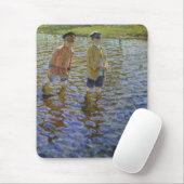 少年の魚釣りザリバー(ヴィンテージアングラーズ) マウスパッド (マウス)