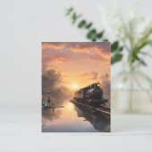 少年の魚釣り ポストカード (スタンド正面)