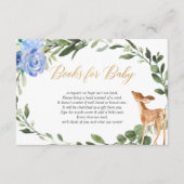 少年の鹿の青い金ゴールドの緑の本の要求の挿入 エンクロージャーカード (正面)