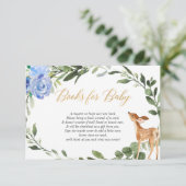 少年の鹿の青い金ゴールドの緑の本の要求の挿入 エンクロージャーカード (スタンド正面)