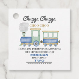 少年の2番目の誕生日ブルートレインChugga Choo フェイバータグ