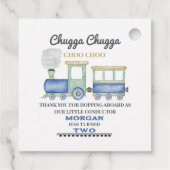 少年の2番目の誕生日ブルートレインChugga Choo フェイバータグ (裏面)