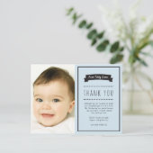 少年の《キリスト教》洗礼式や命名式/バプテスマサンキューカード ポストカード (スタンド正面)