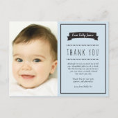 少年の《キリスト教》洗礼式や命名式/バプテスマサンキューカード ポストカード (正面)