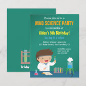 少年は狂科学の誕生日パーティーの招待状が好き 招待状 (正面/裏面)