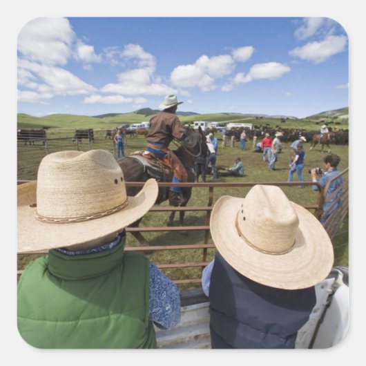 少年は2007年のヒューズ牧場に連れて行く スクエアシール (正面)