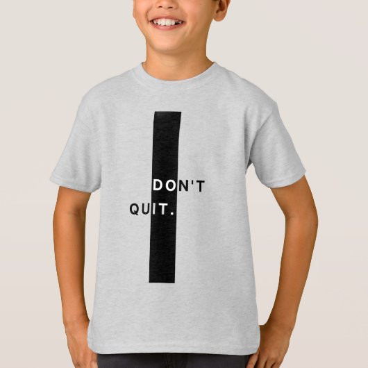 少年よ諦めるなTシャツ Tシャツ (正面)