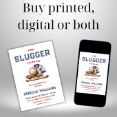 少年よ、青い野球の世界へようこそ!ベイビーシャワーのお知らせ 招待状