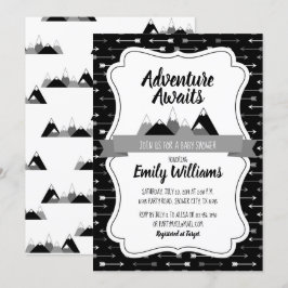 少年アドベンチャー ベビーシャワーの招待状 招待状
