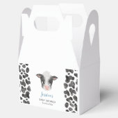 少年カウファーム動物の赤ちゃんシャワー フェイバーボックス (オープン)