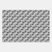 少年カッコいいのタイル模様 ラッピングペーパーシート (正面2)