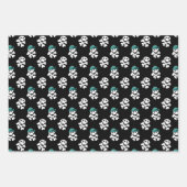 少年カッコいいのタイル模様 ラッピングペーパーシート (正面)