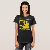 少年カッコいい子供用掘削機オペラ Tシャツ (正面フル)