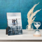 少年キリスト教洗礼記念額 フォトプラーク (側面)