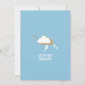 少年グルービー ヴァン レインボー ファイブ は ヴァイブ 5歳の誕生日 招待状 (裏面)