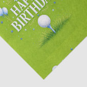 少年ゴルファーの誕生日おめでとう 水彩画 薄葉紙 (詳細)
