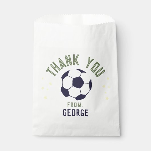 少年サッカーお礼 誕生日 フェイバーバッグ (正面)