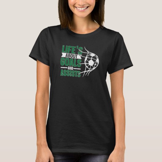 少年サッカー男子女子のためのサッカー Tシャツ (正面)
