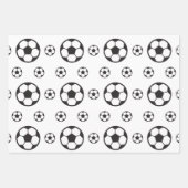 少年サッカー選手の名前 チーム スポーツ ファン ボール ラッピングペーパーシート (正面3)