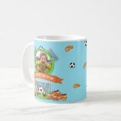 少年サッカー選手用バースデーマグカップ コーヒーマグカップ (正面左)