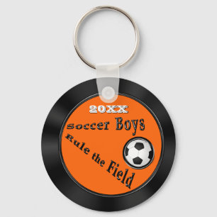 少年サッカー チームのためのお手頃なギフト(名入れ可能) キーホルダー