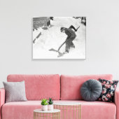 少年ショベル雪， 1940 キャンバスプリント (インサイチュ (リビング))