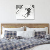 少年ショベル雪， 1940 キャンバスプリント (インサイチュ (寝室))