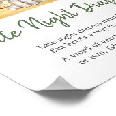 少年ジャングルサファリ動物の深夜おむつ ポスター (角)