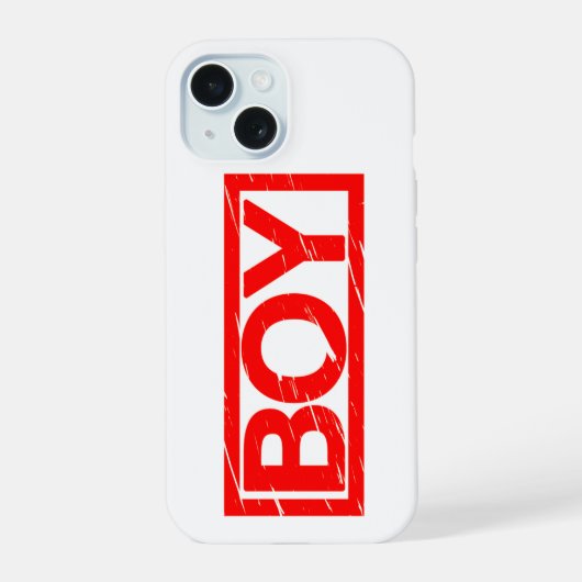 少年スタンプ iPhone 15ケース (裏面)