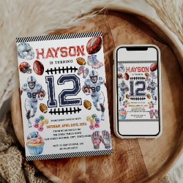 少年スポーツサッカー誕生日パーティー 招待状