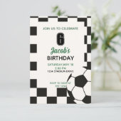少年スポーツサッカー誕生日パーティー 招待状 (スタンド正面)