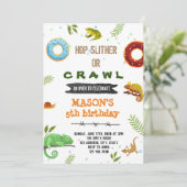 少年ドーナツと爬虫類パーティー 招待状 (スタンド正面)