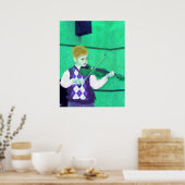 少年バイオリニスト ポスター (キッチン)