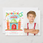 少年バウンド写真招待状 招待状 (正面)