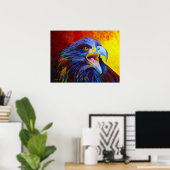 少年バルドイーグルプリント-by Corina St. Martin ポスター (ホームオフィス)