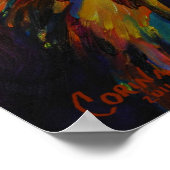 少年バルドイーグルプリント-by Corina St. Martin ポスター (角)