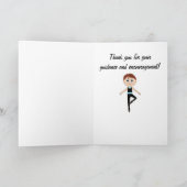 少年バレエダンサー：ありがとう先生 サンキューカード (内部)